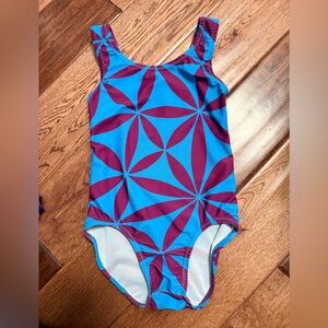Kids Gymnastics leotard  in Blue and Purple